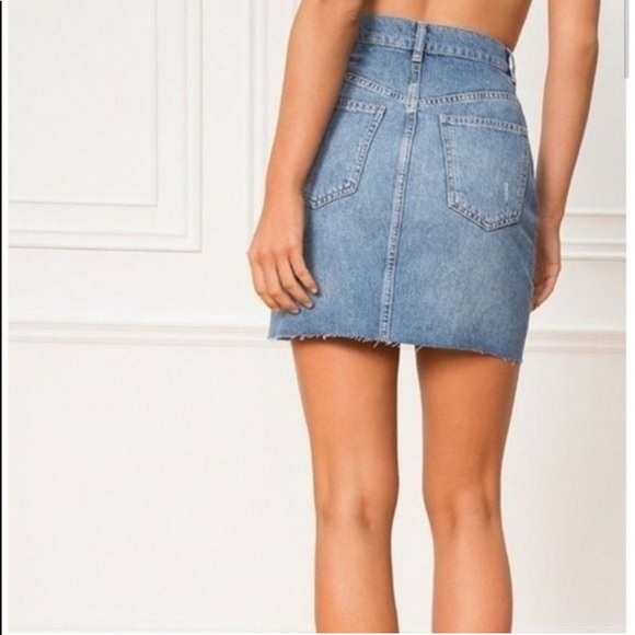 🆕Free people Jean skirt🥰 - Picture 2 of 6